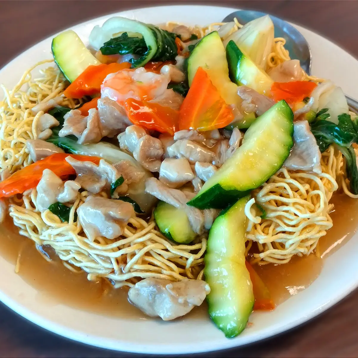 Hong Kong Style Pan Fried Noodles