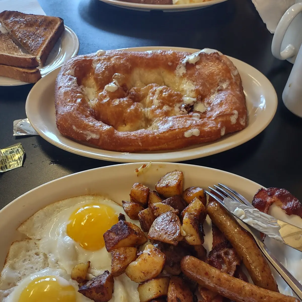 Eggs Home Fries Toast
