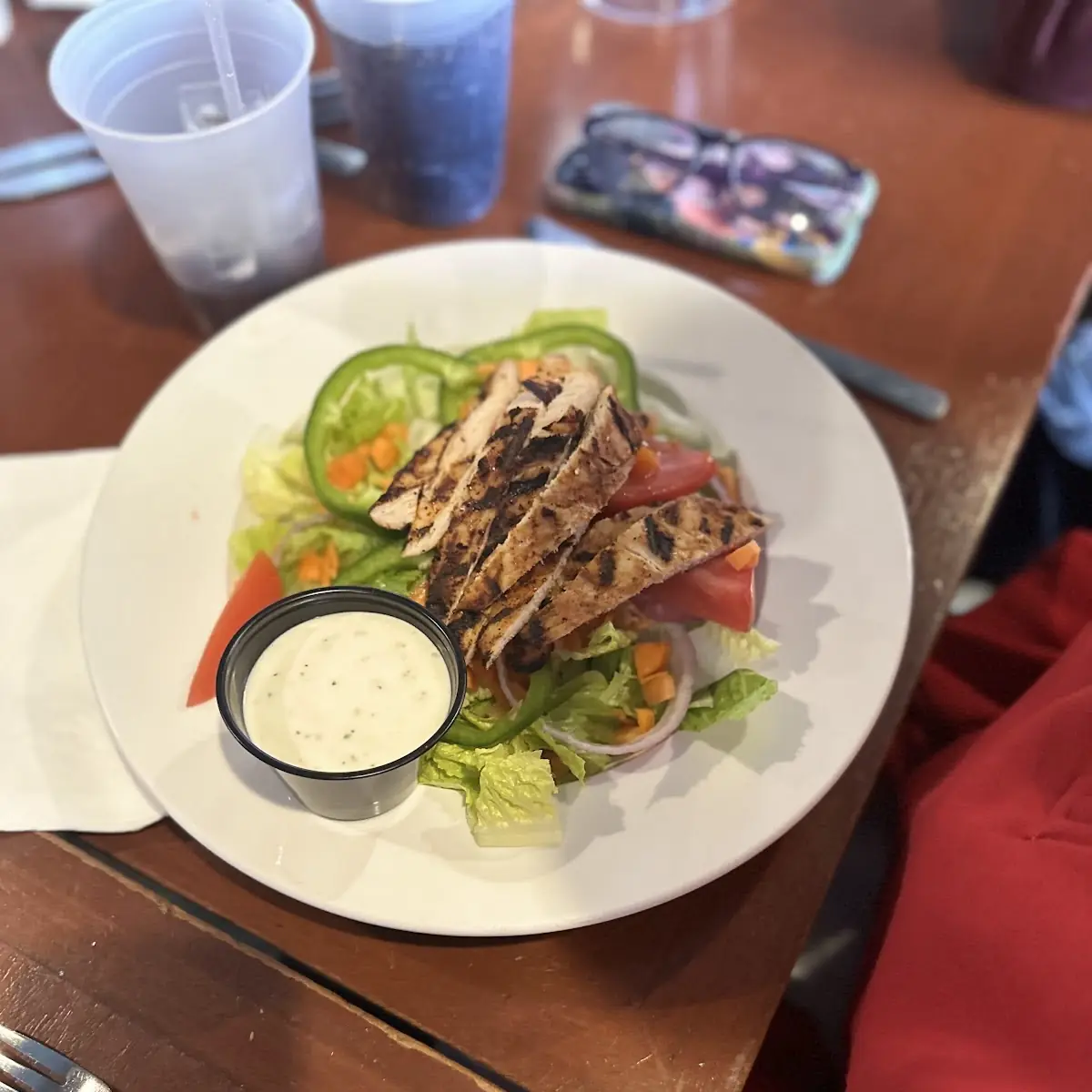 Garden Salad with Grilled Chicken