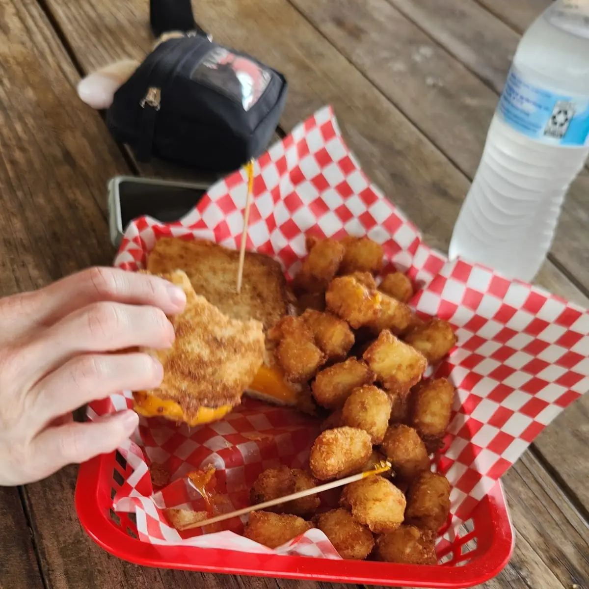 Grilled Cheese and Tots