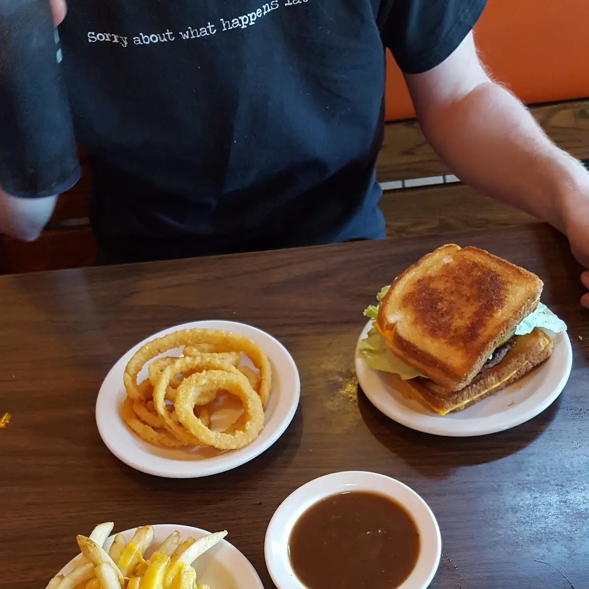 Double Grilled Cheese Burger