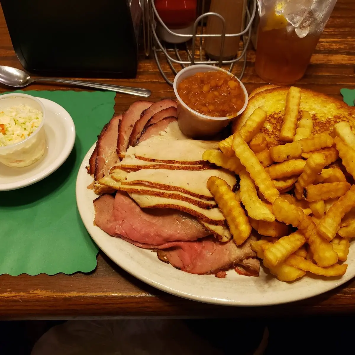 Sliced Pork Turkey and Beef Brisket