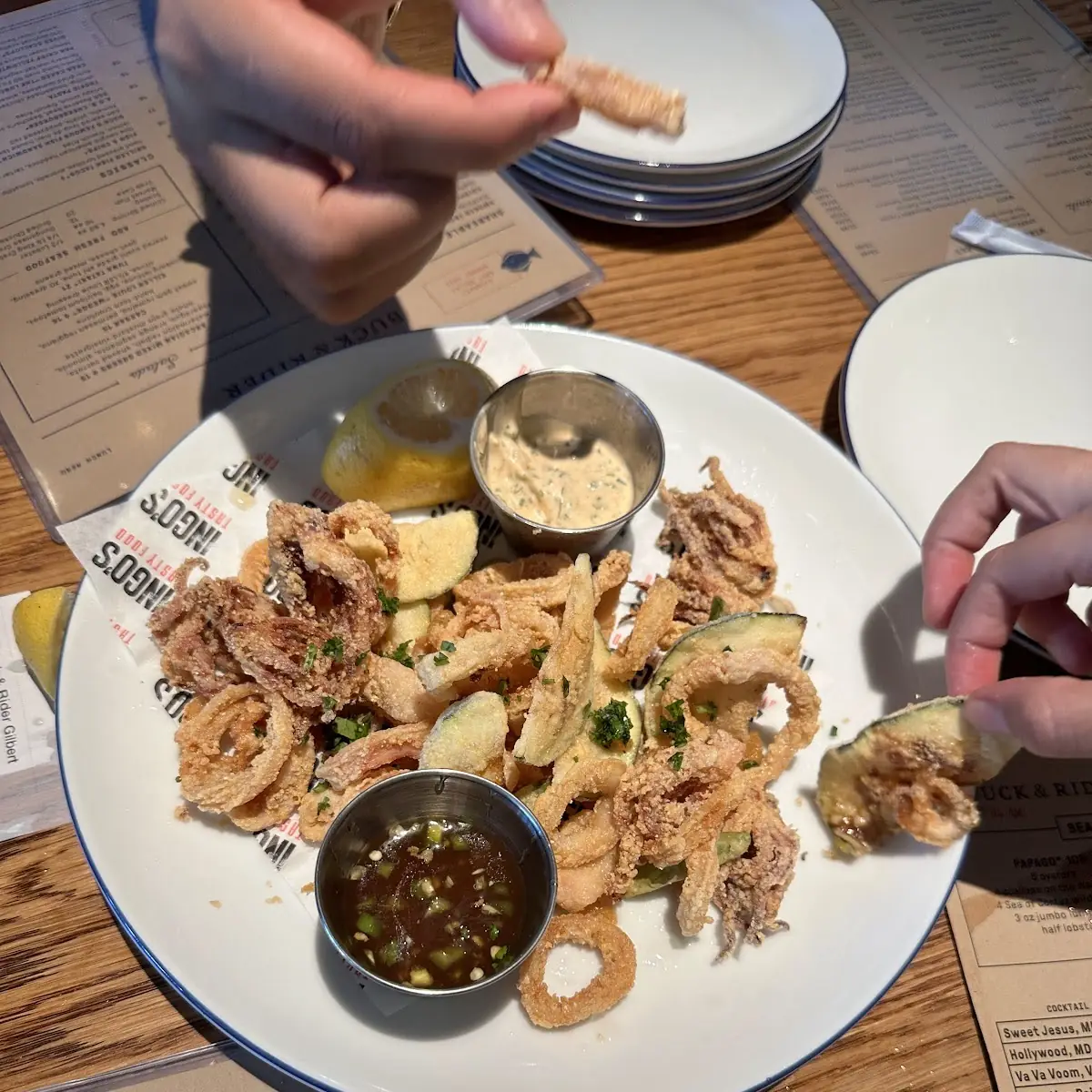 Crispy Calamari with Dipping Sauces