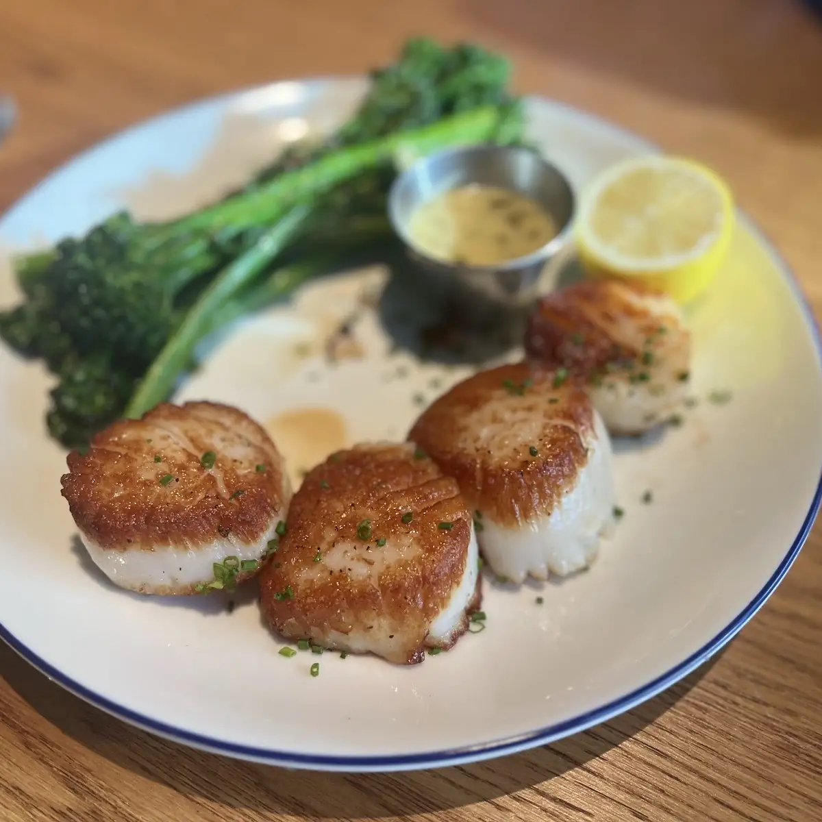 Seared Scallops with Broccolini