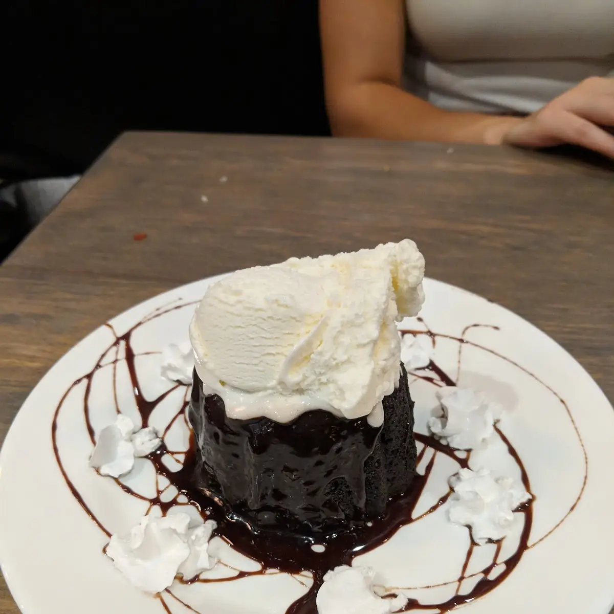 Chocolate Lava Cake with Vanilla Ice Cream