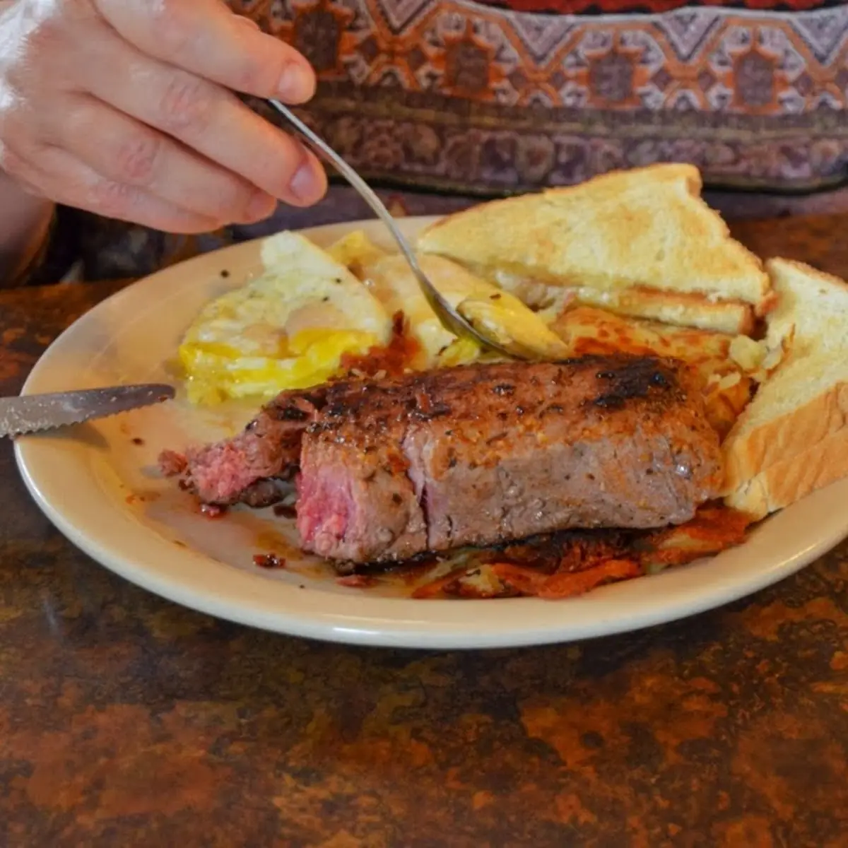 2 Eggs Corned Beef Hash and Toast