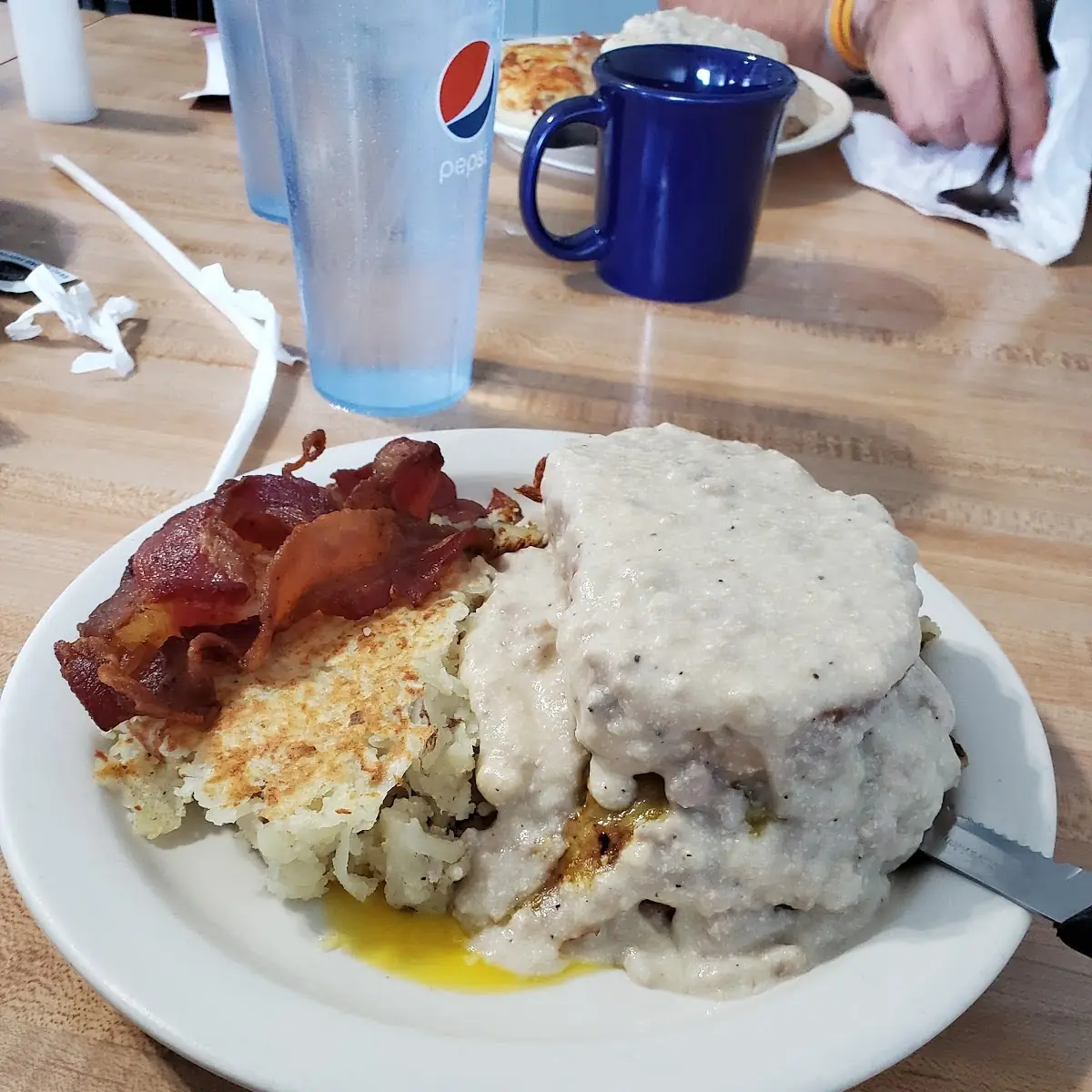 Bacon Eggs and Biscuits and Gravy