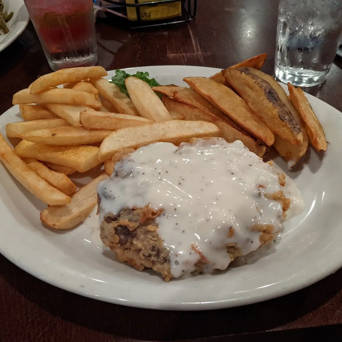 Chicken Fried Steak with Fries