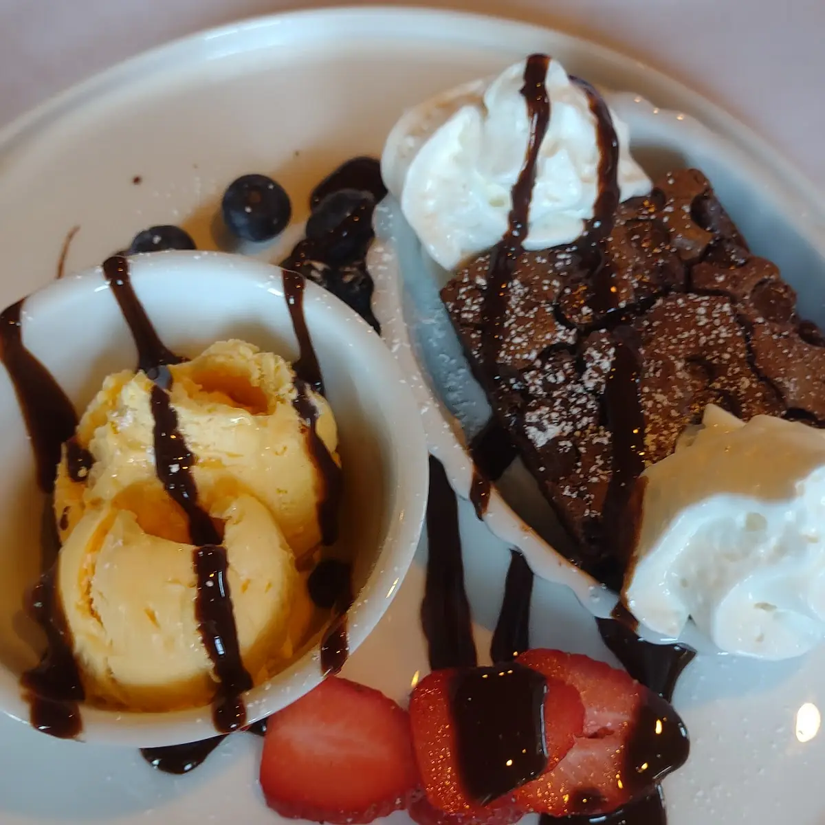 Mike's Fudge Brownie Sundae