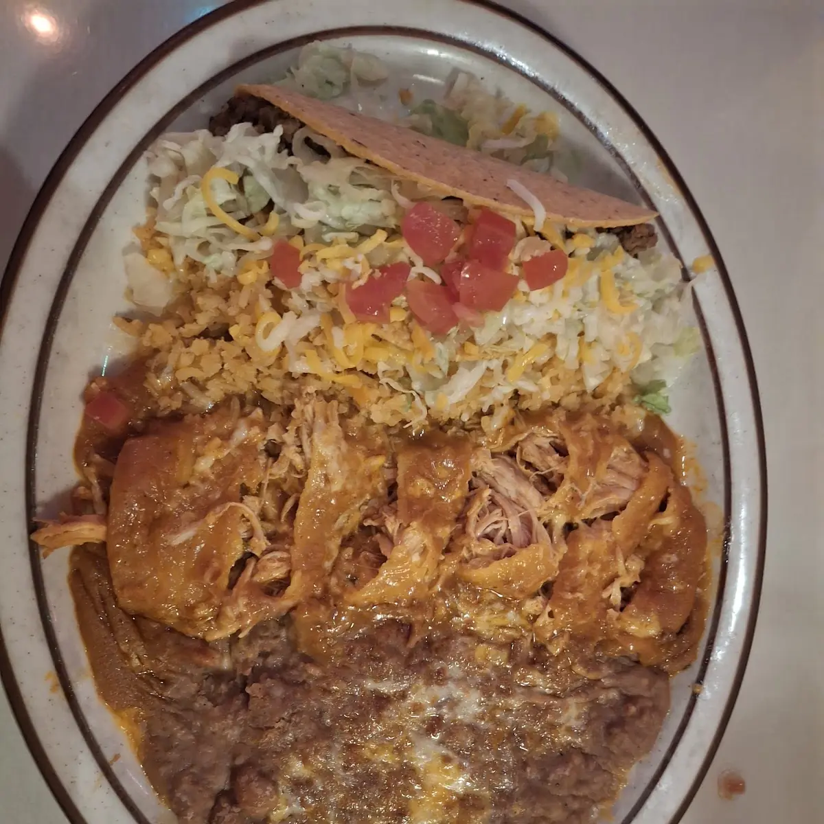 Shredded Chicken Enchilada