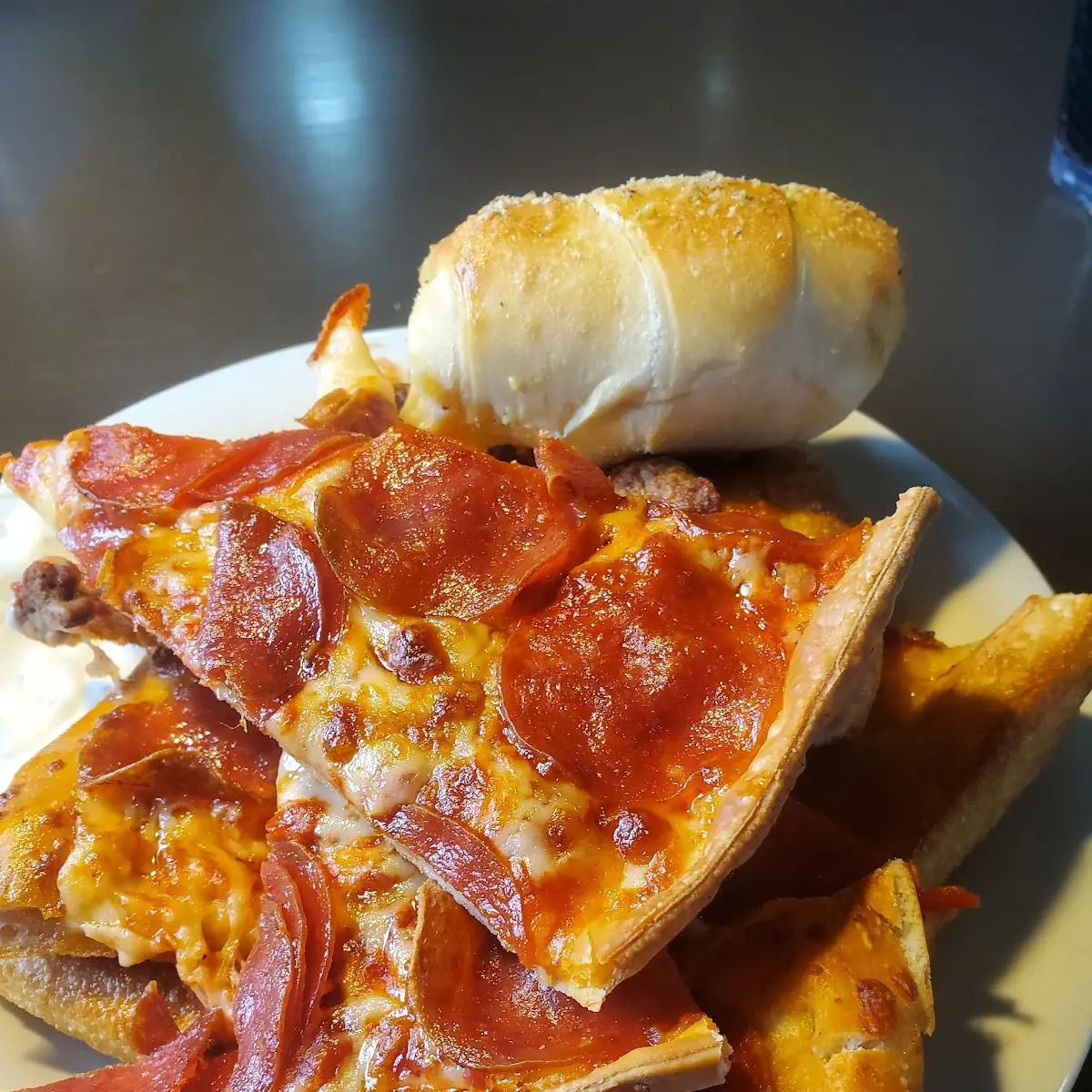 Thin Crust Pepperoni Pizza