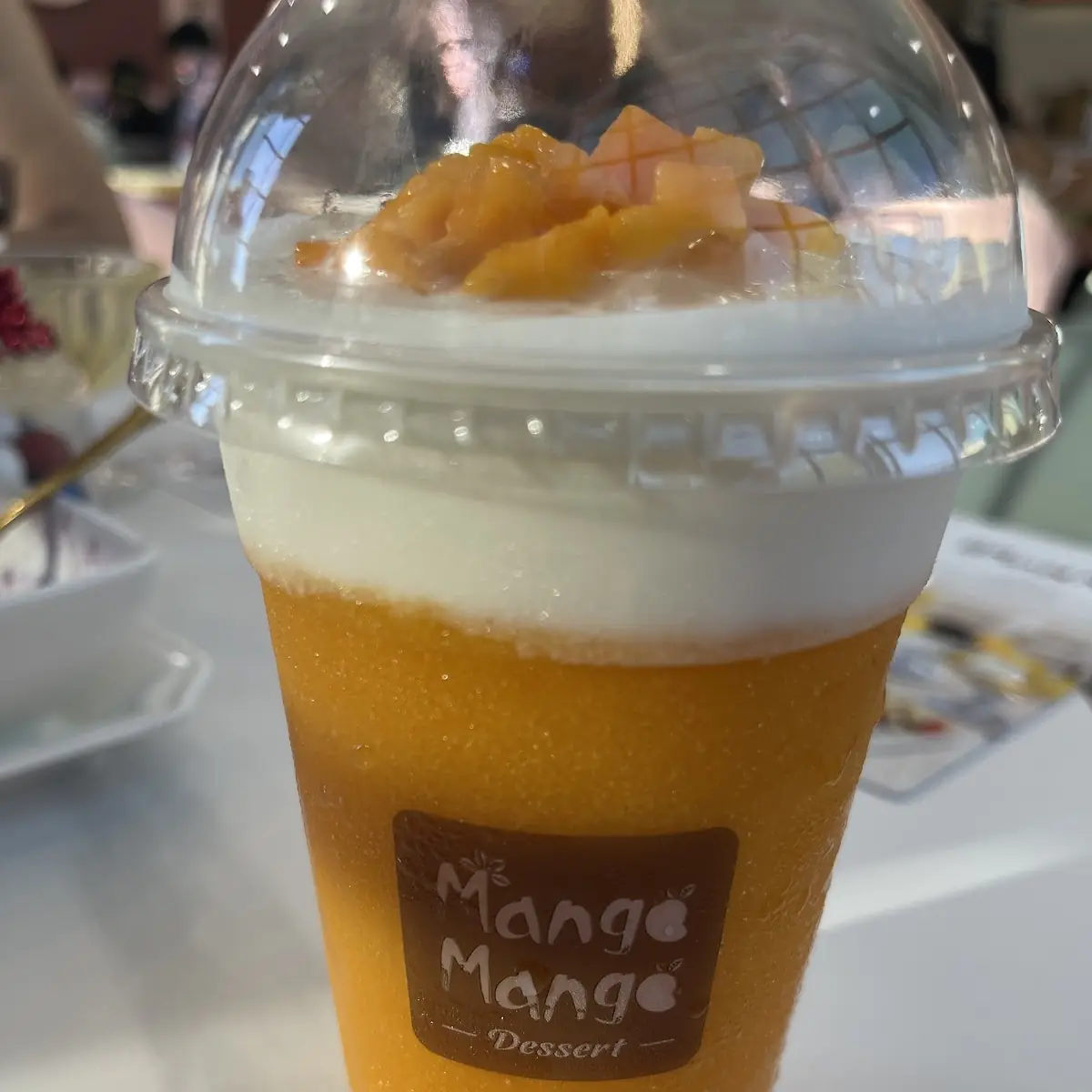 Mango Slush with Ice Cream