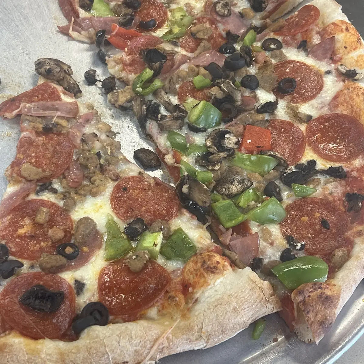 Half Italian Sausage Pizza