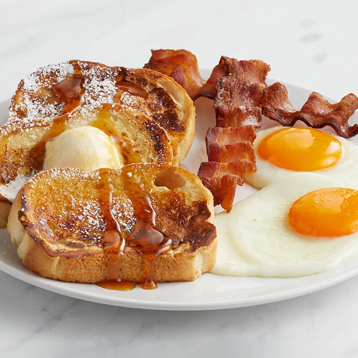 French Toast Eggs & Bacon