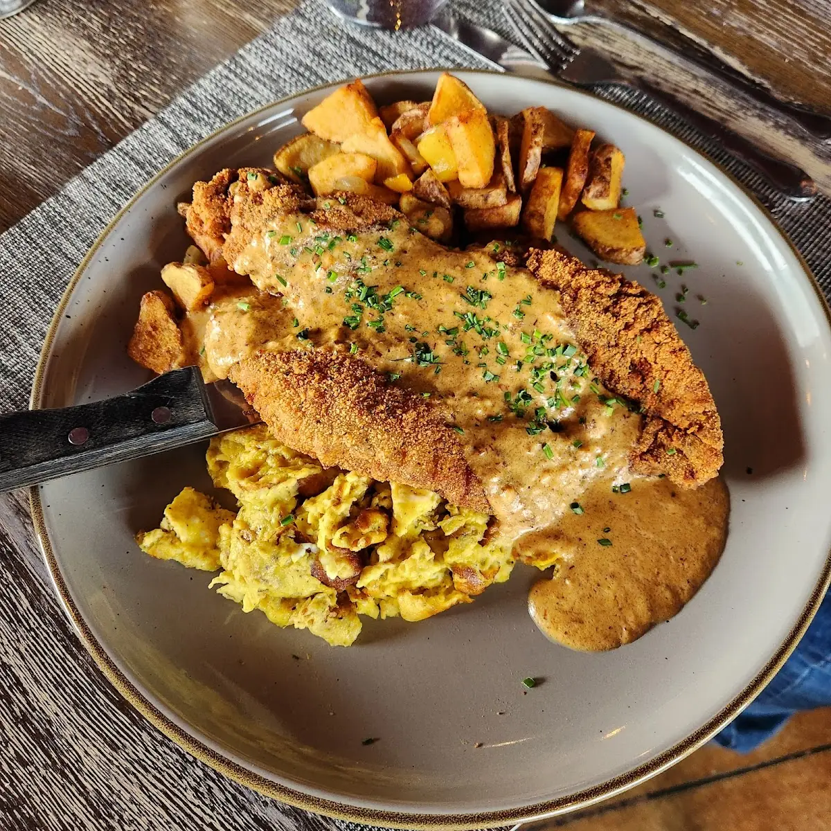 Chicken Fried Steak Breakfast
