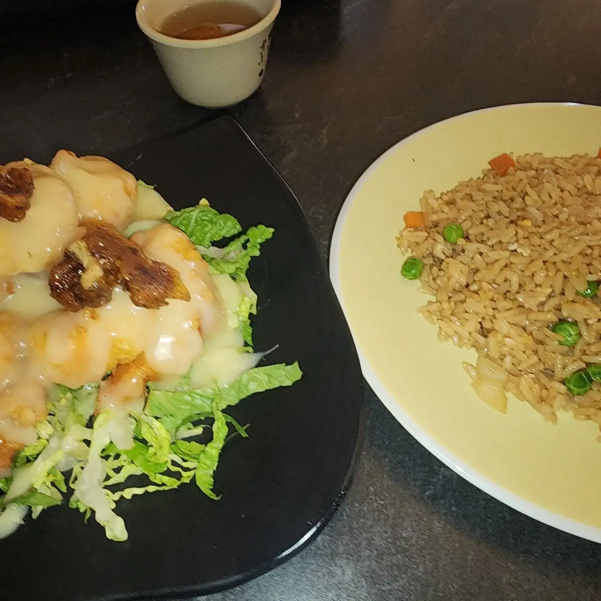 Honey Walnut Shrimp & Fried Rice