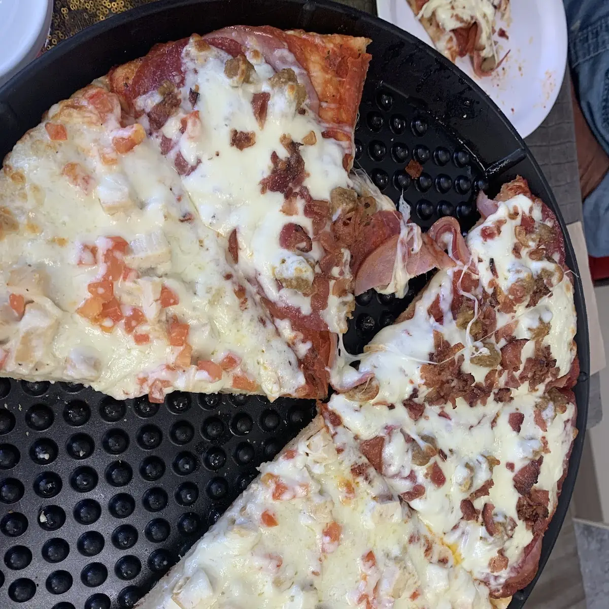 Chicken Alfredo Pizza