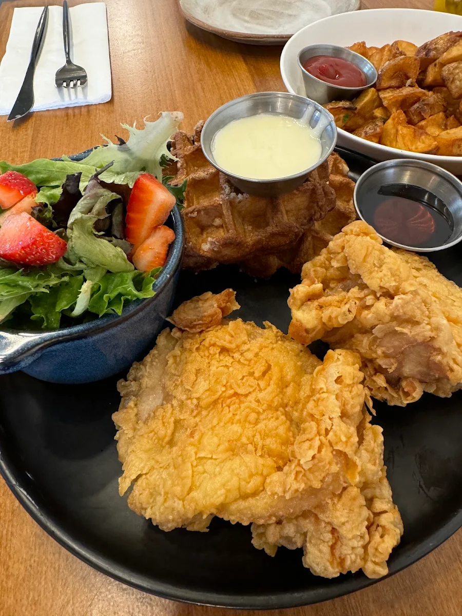 Chicken and Waffles, The Chef's Playground Eatery