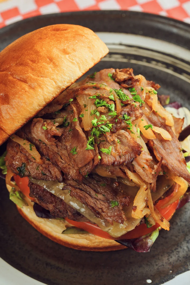 The Re-Vamped Brisket Beef Dip, The Chef's Playground Eatery