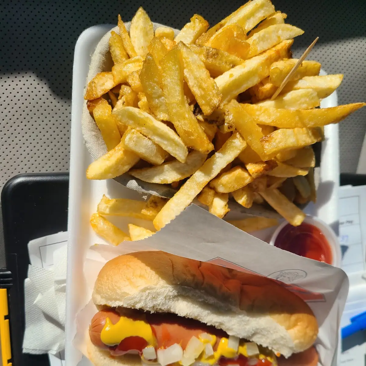 Hot Dog and Fries, Suzy's Ice Creamporium/Original Alberts