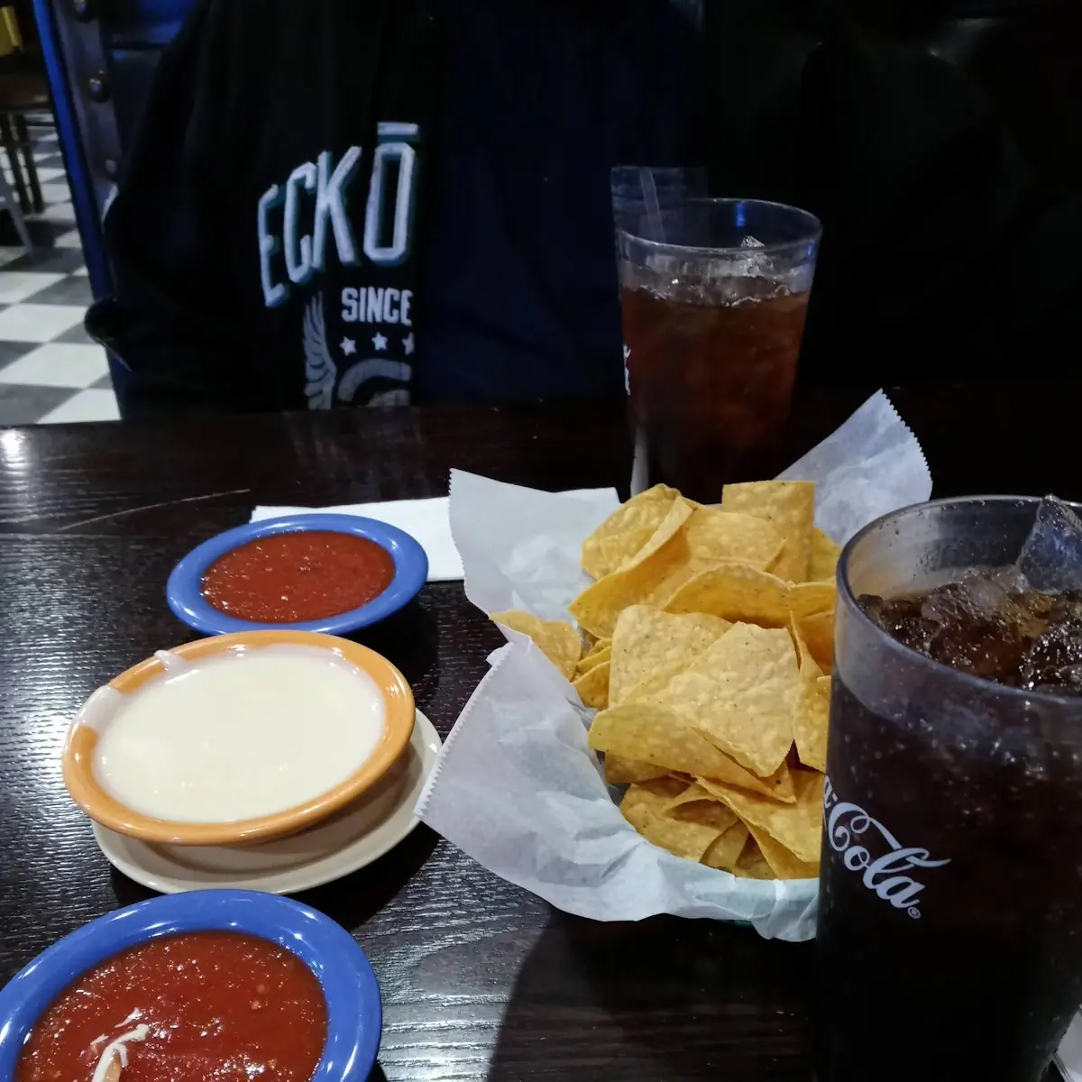 Salsa Chips and Queso Blanco