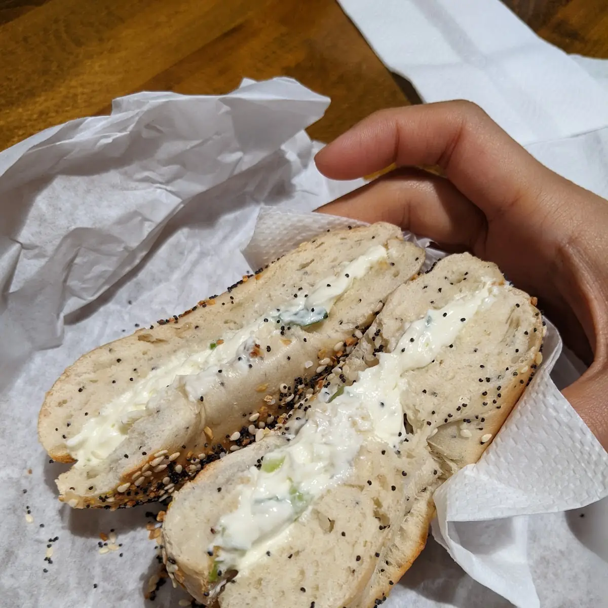 Everything Bagel with Scallion Cream Cheese