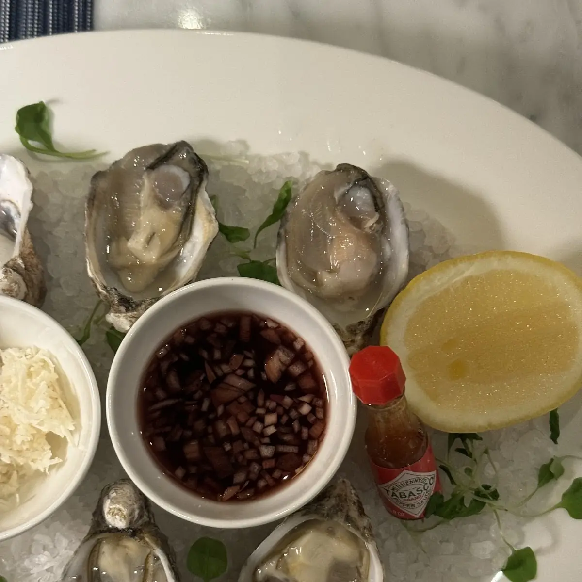 Oysters on the Half Shell with Mignonette Sauce