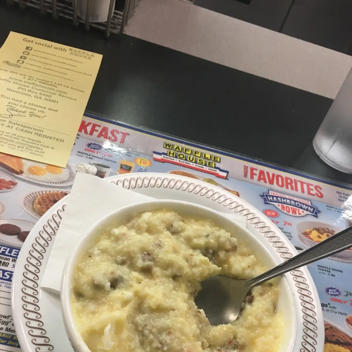 Sausage Egg & Cheese Grits Bowl