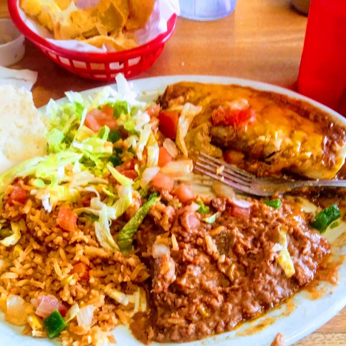 Child's Beef Enchilada Plate