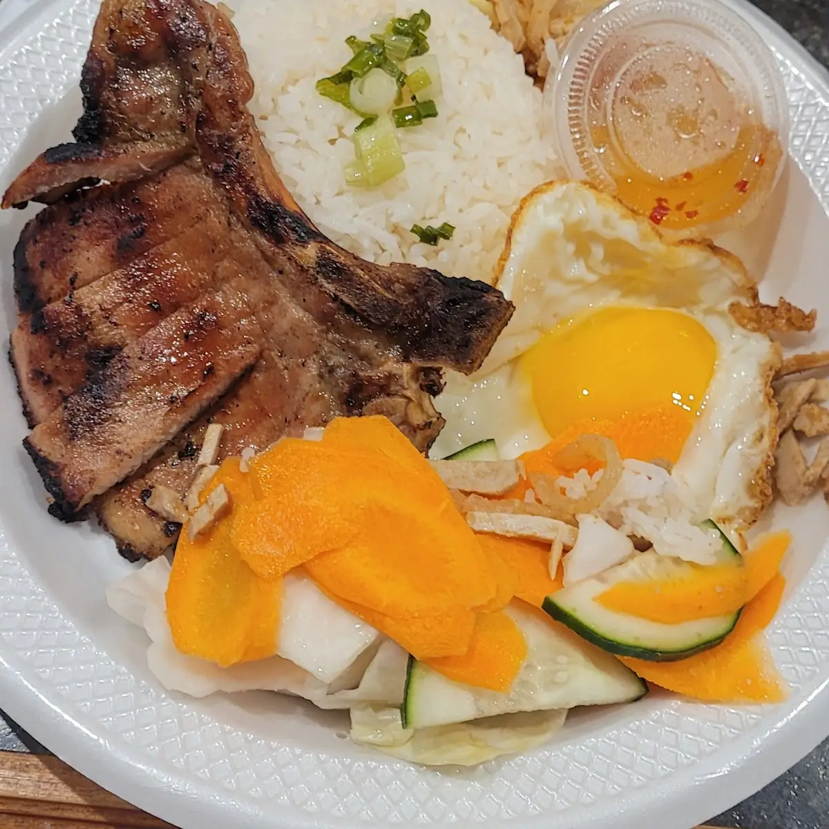 Pork Chop and Egg