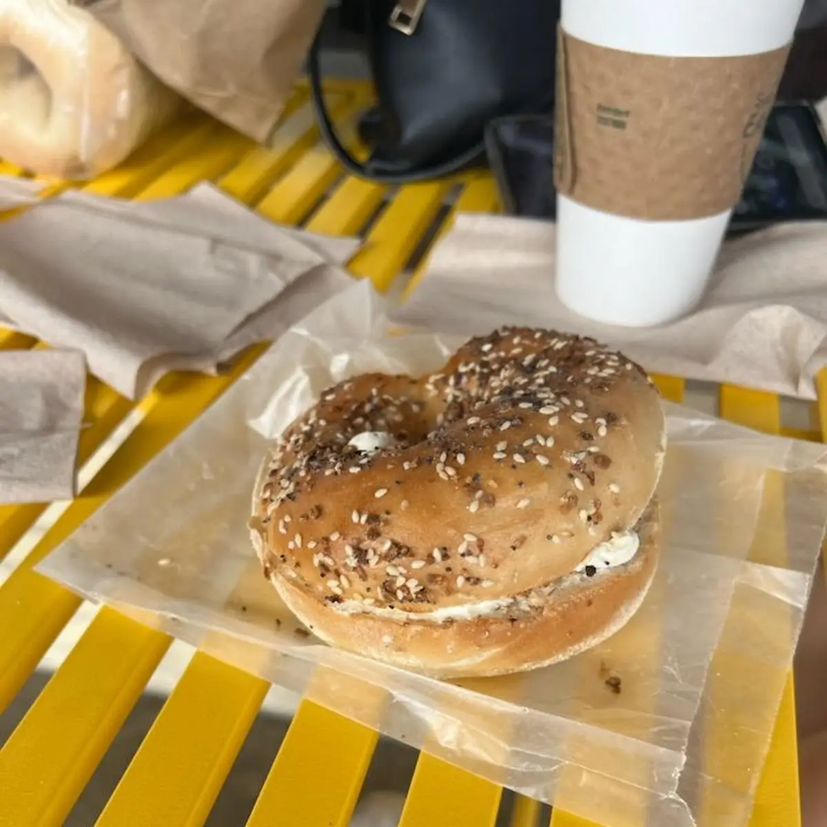Everything Bagel with Cream Cheese