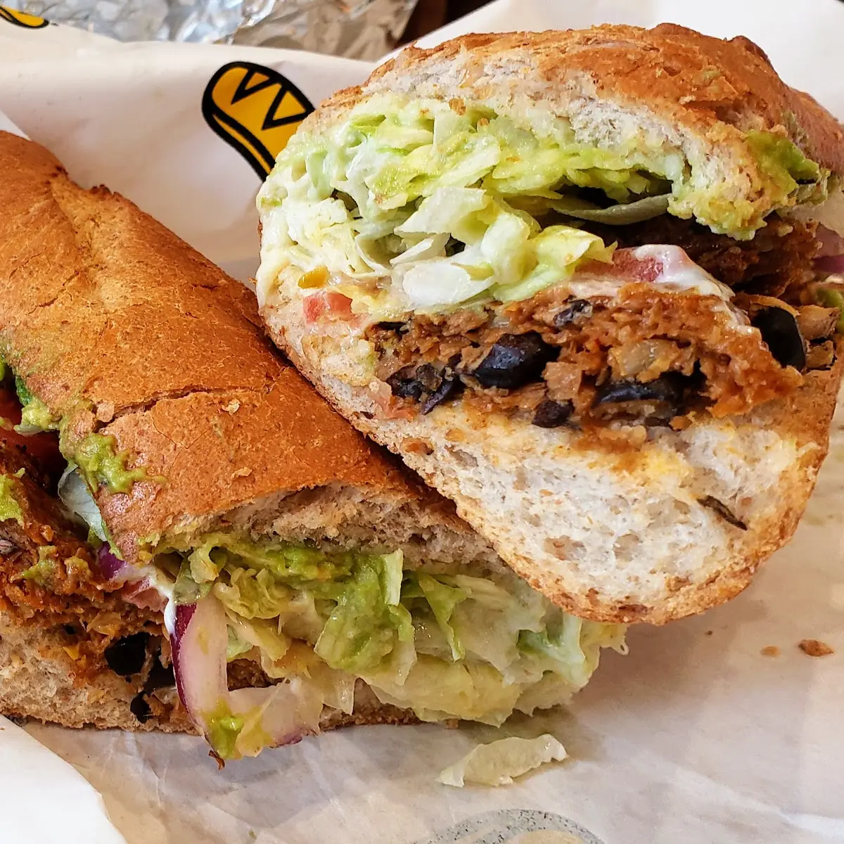 Black Bean Avocado Sandwich