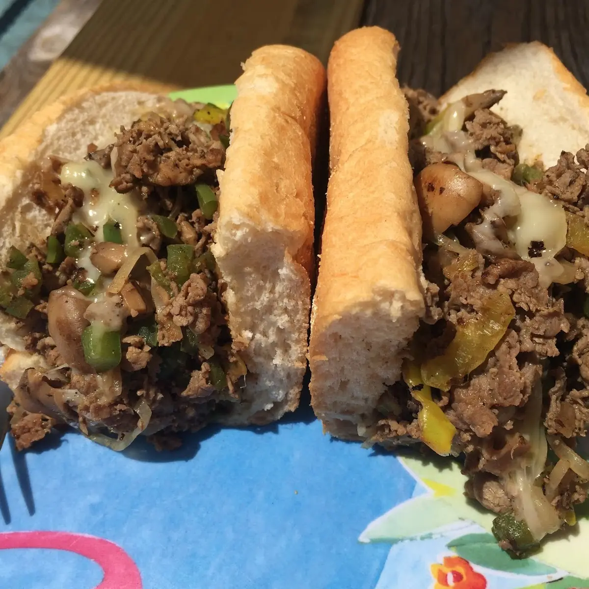 Philly Cheesesteak w Mushrooms