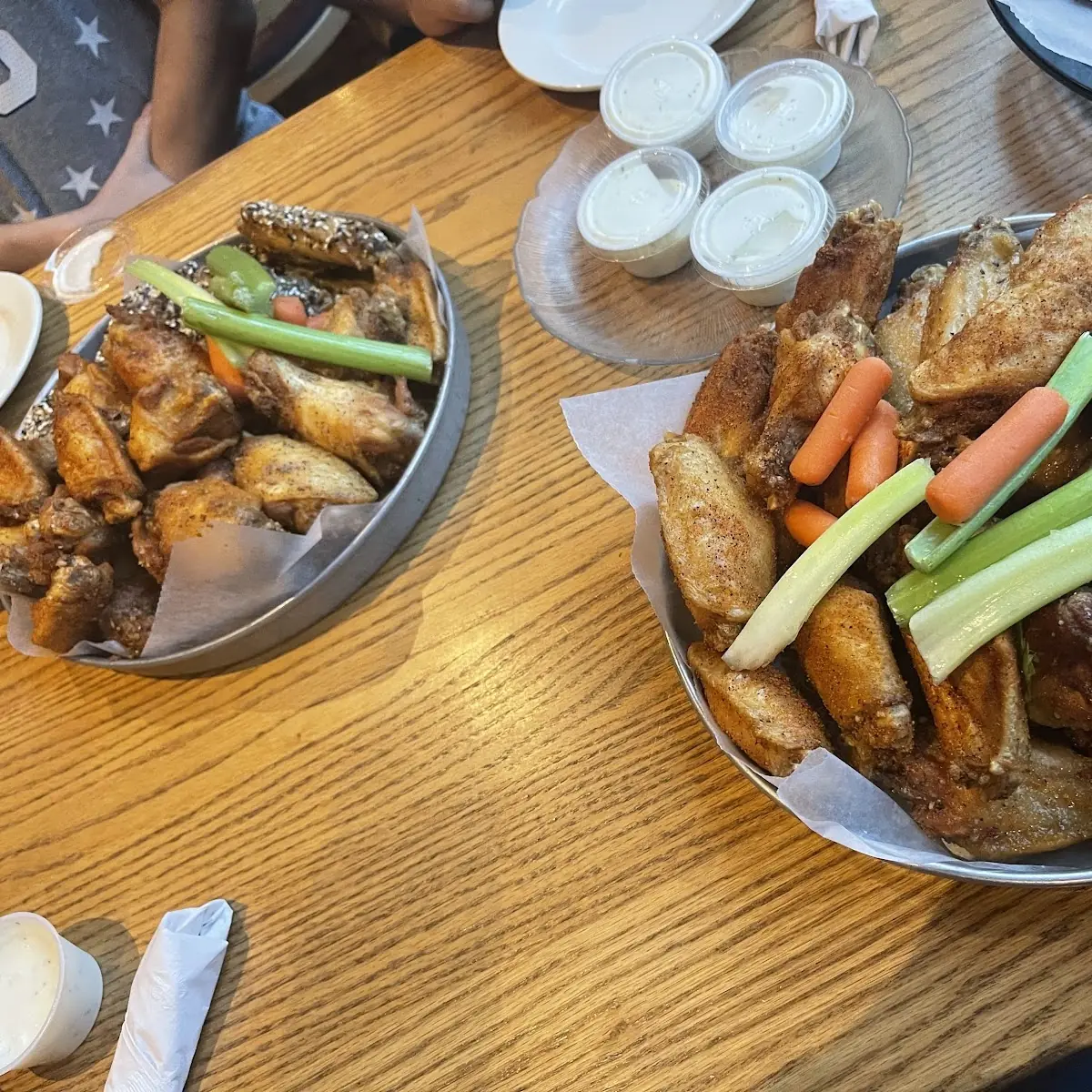 Chicken Wings with Celery and Carrots