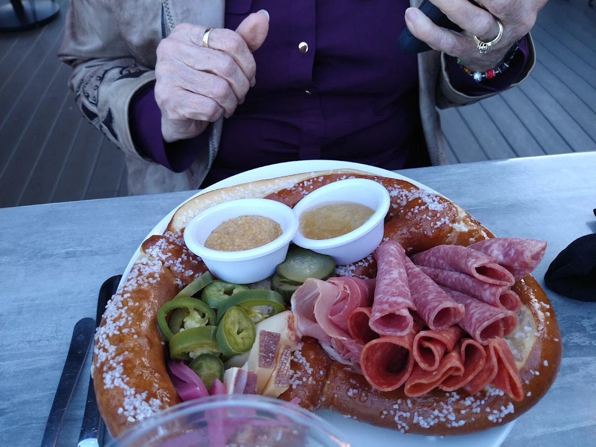 Cuterie Platter with Pretzel