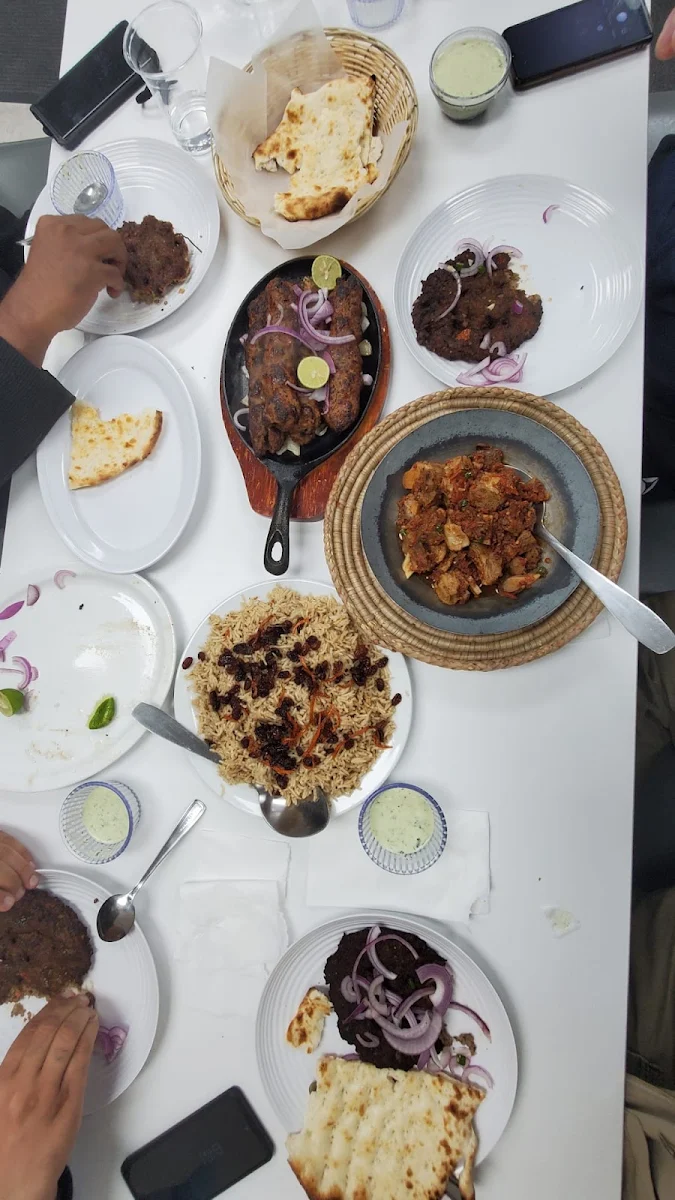 Kabuli Pilao Beef Seekh Kabab Beef Karahi and Naanb, PESHAWARI KABAB HUT