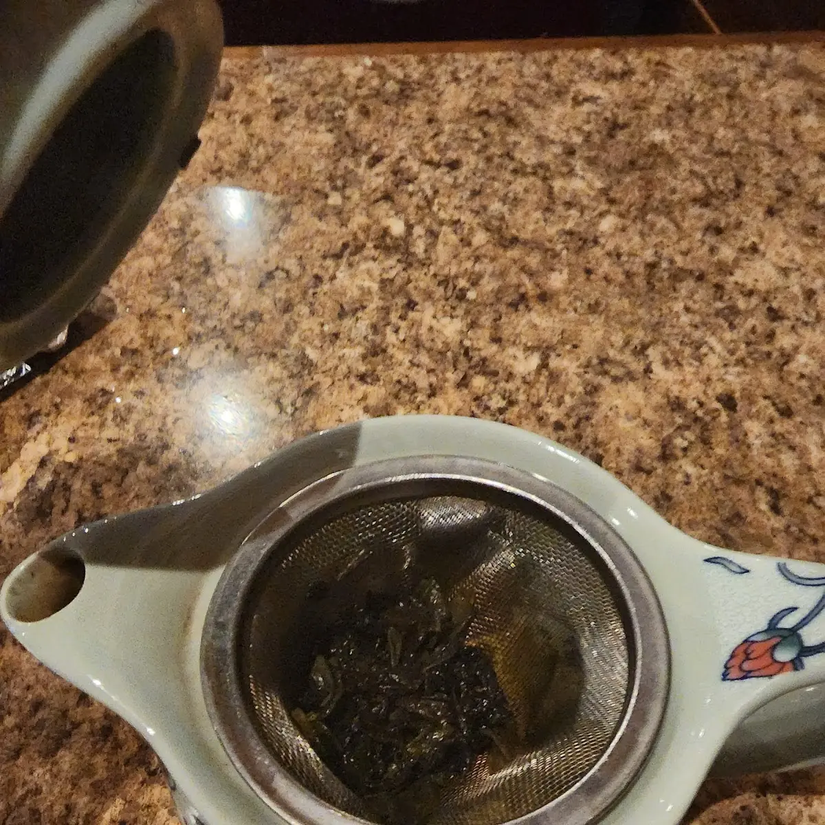 Hot Tea with Loose Tea Leaves