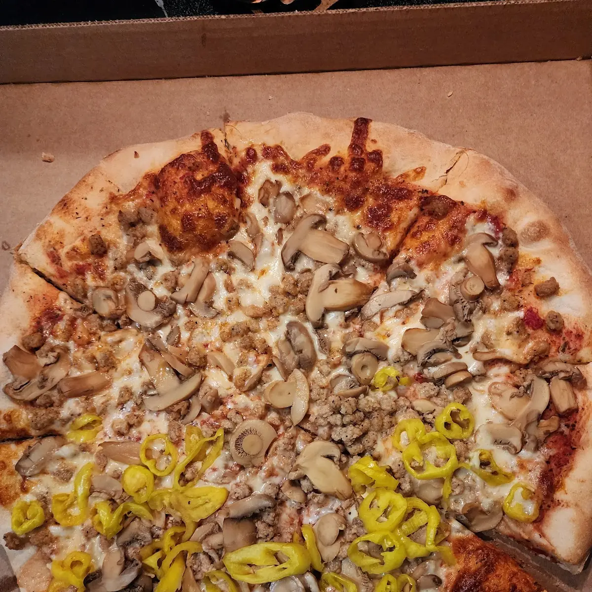 Sausage and Mushroom Pizza
