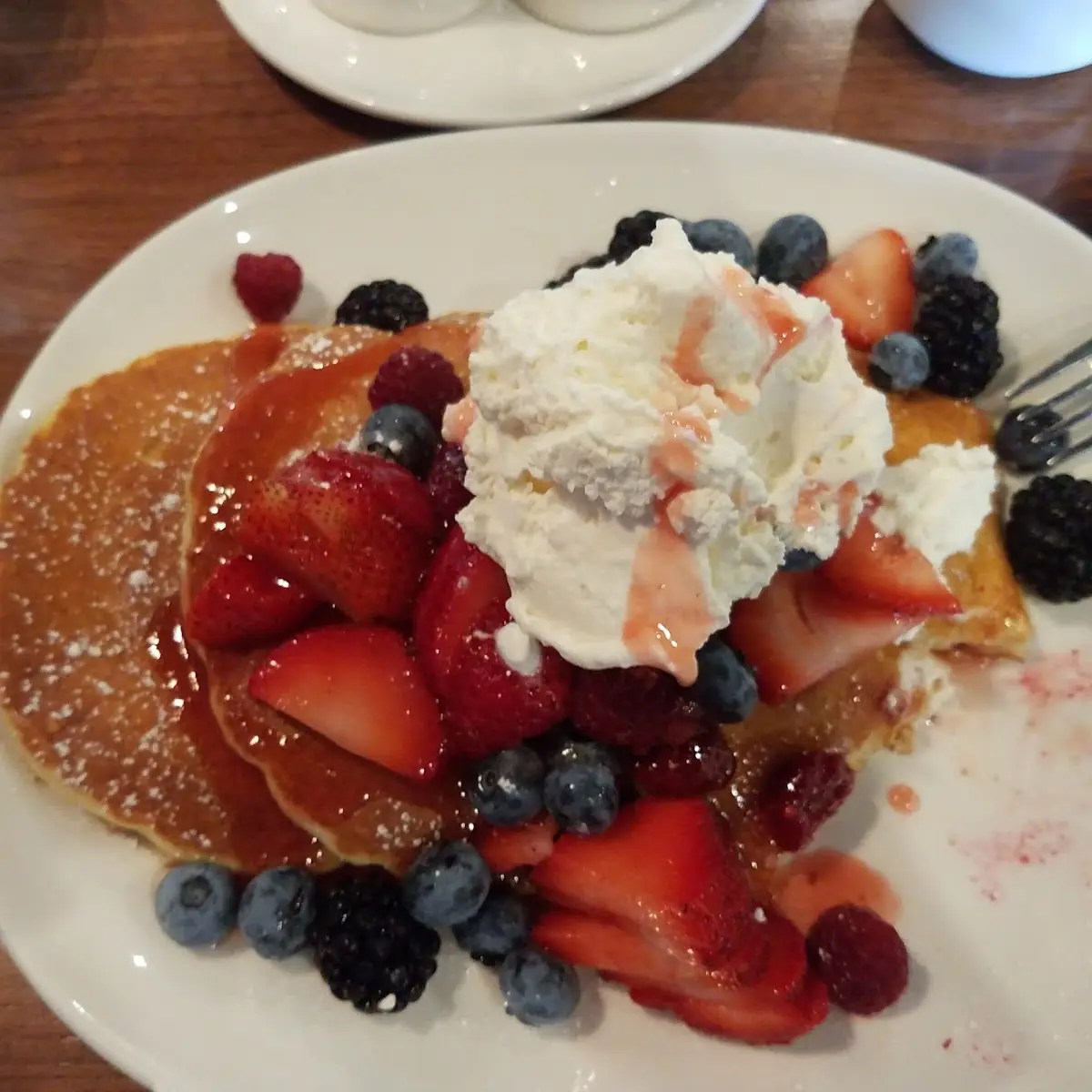 Pancakes with Fresh Berries