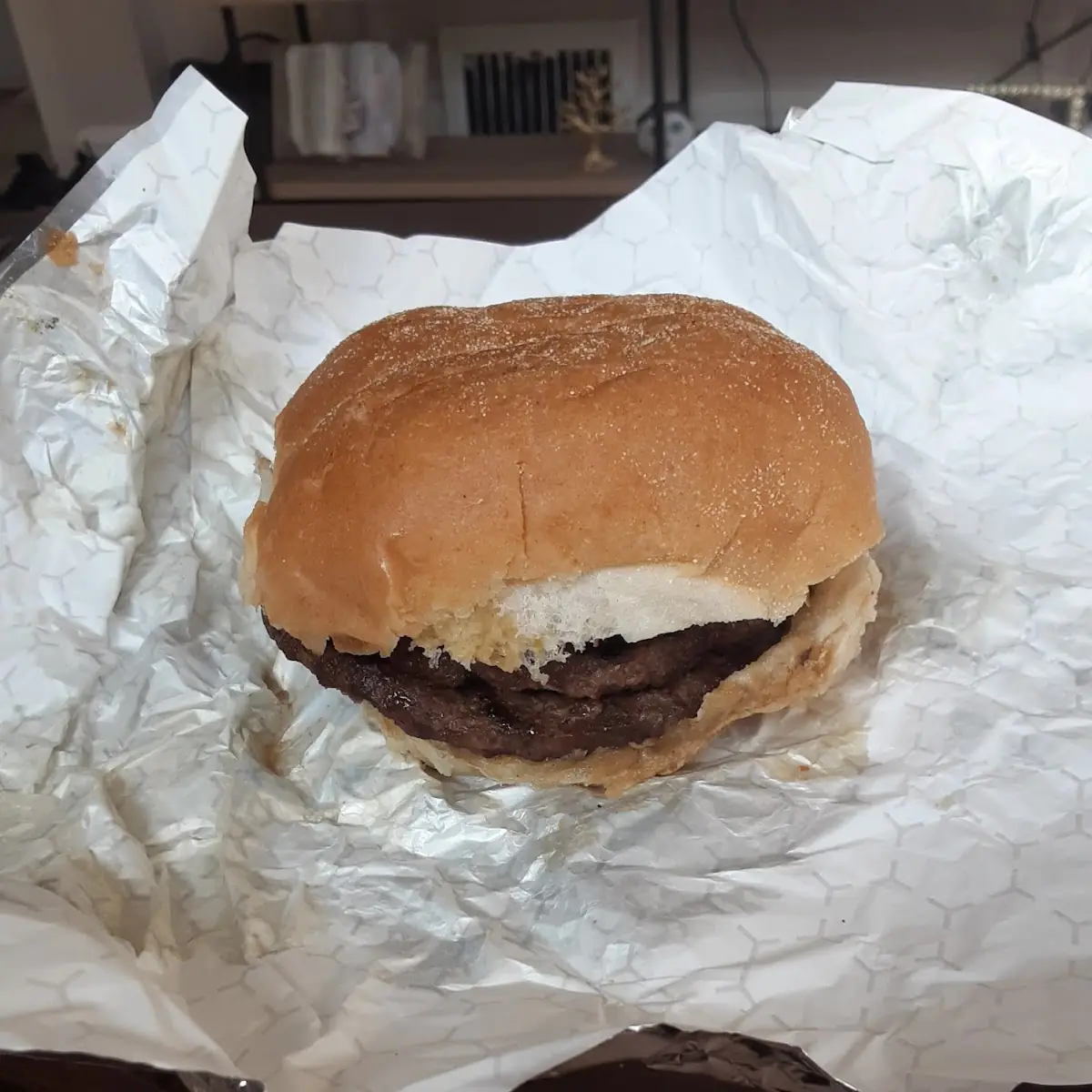 Double Hamburger with Fries