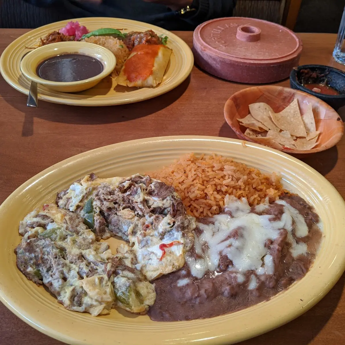 Bean and Cheese Burrito Plate