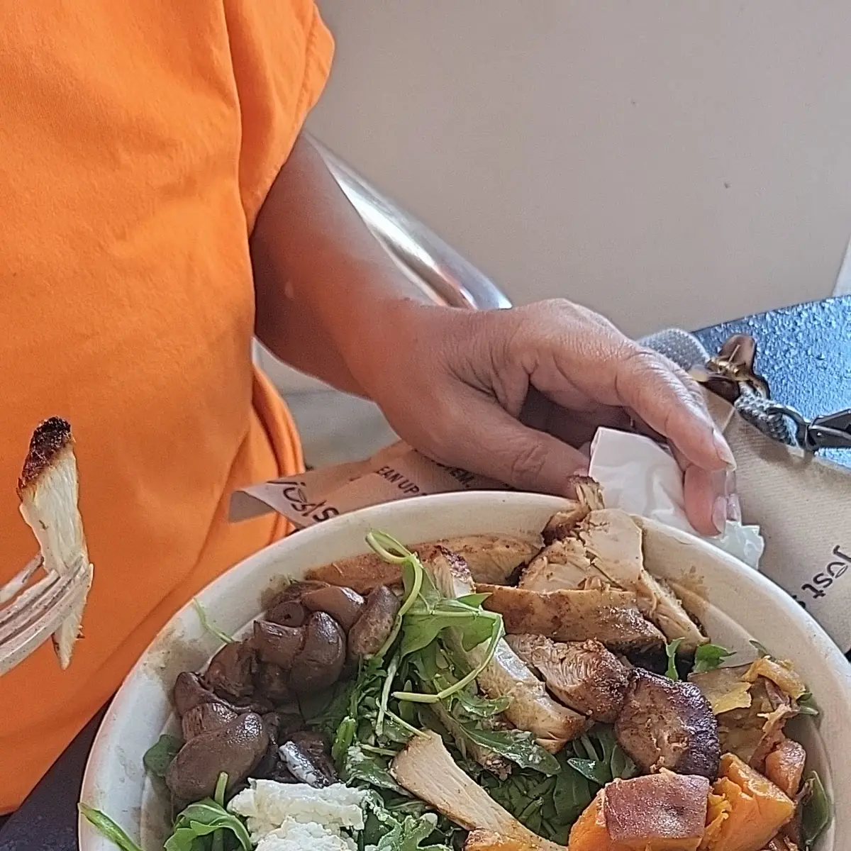 Warm Chicken Goat Cheese Bowl