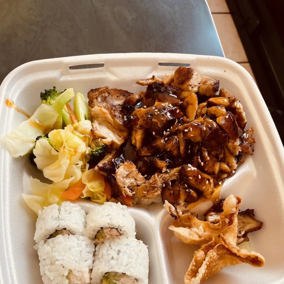 Chicken Teriyaki Mixed Tempura