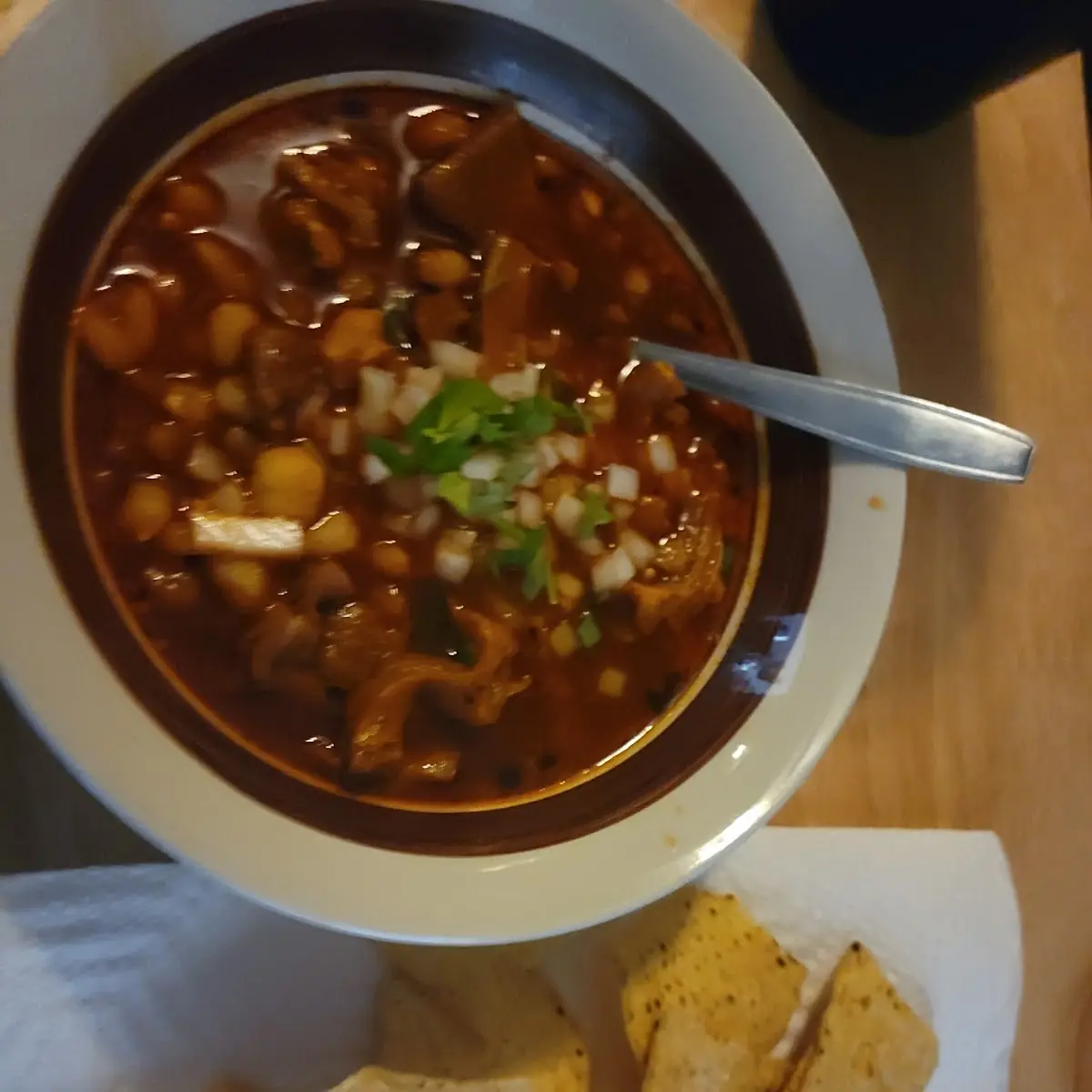 Menudo with Tortilla Chips