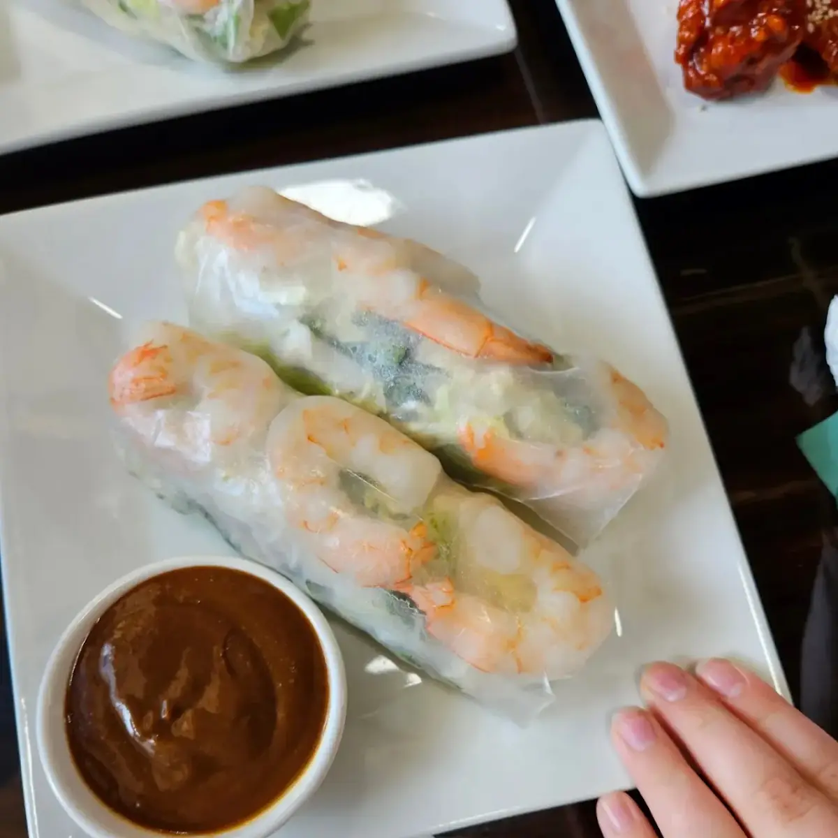Spring Rolls and Peanut Sauce
