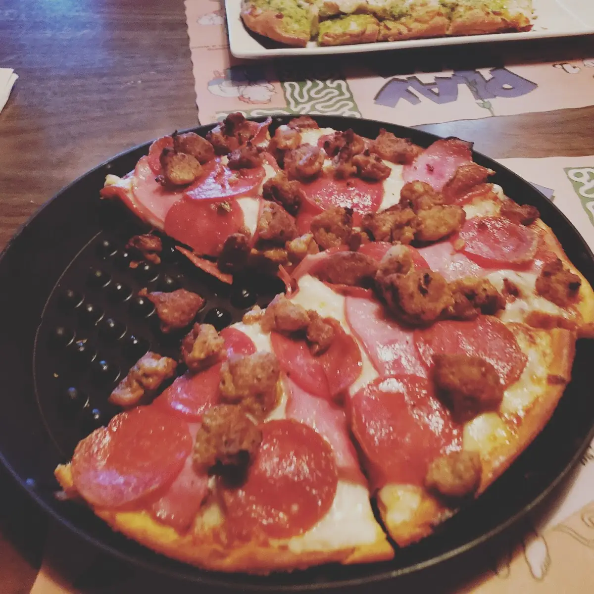 Pepperoni and Sausage Pizza