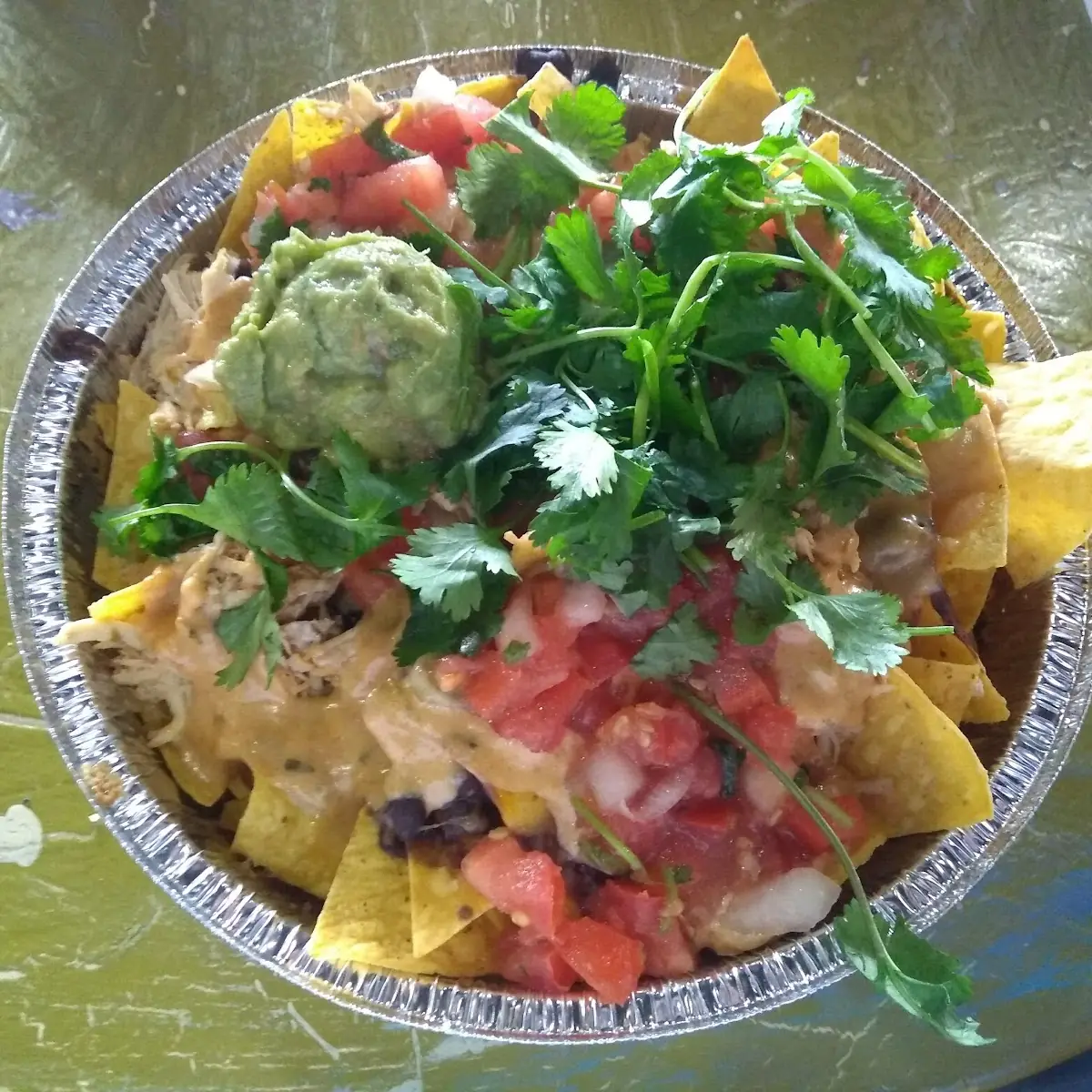 Shredded Chicken Nachos