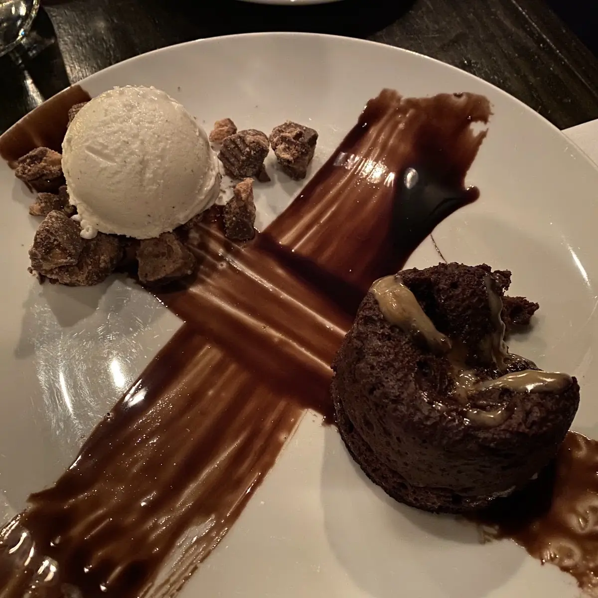 Chocolate & Peanut Butter Lava Cake
