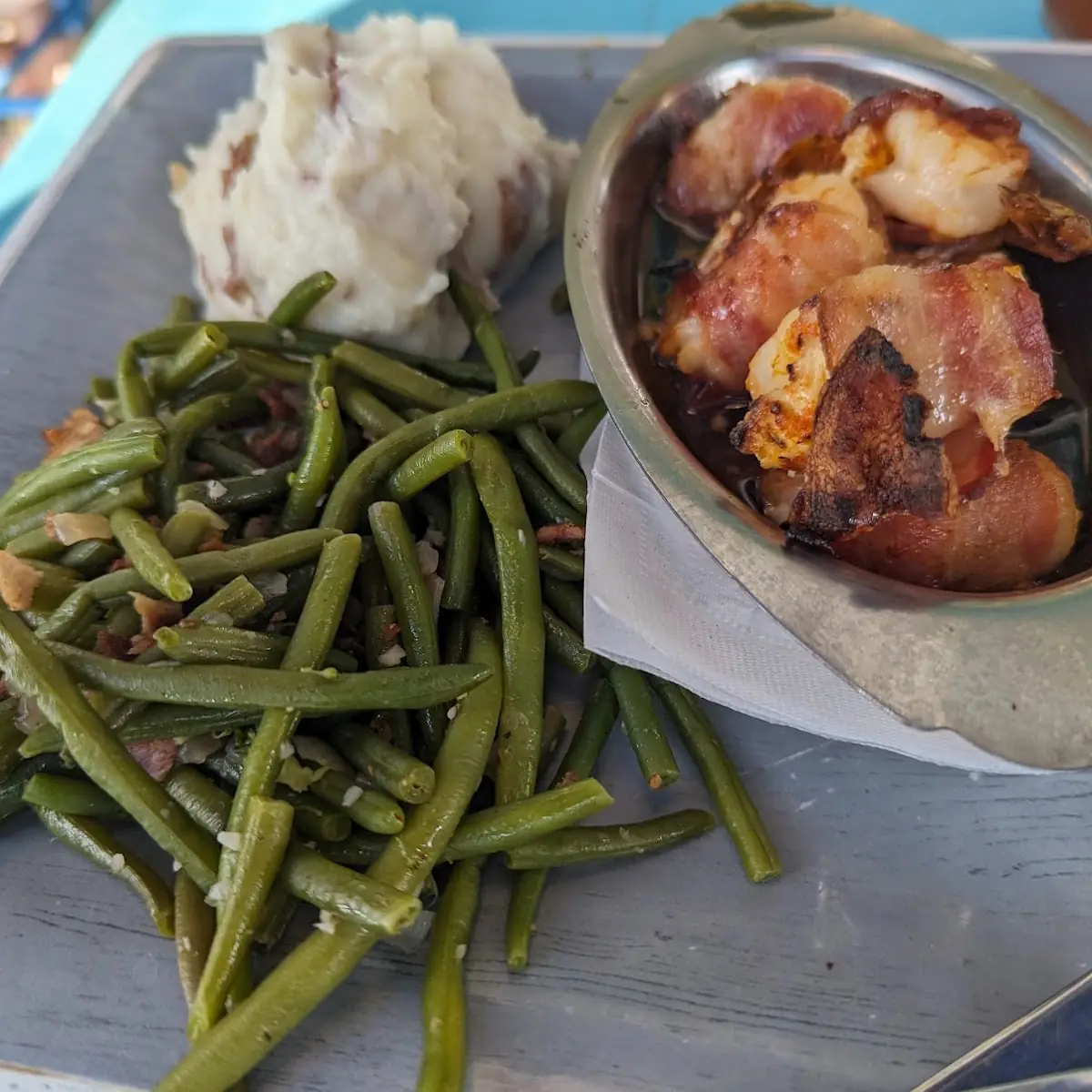 Seasoned Green Beans Mashed Potatoes