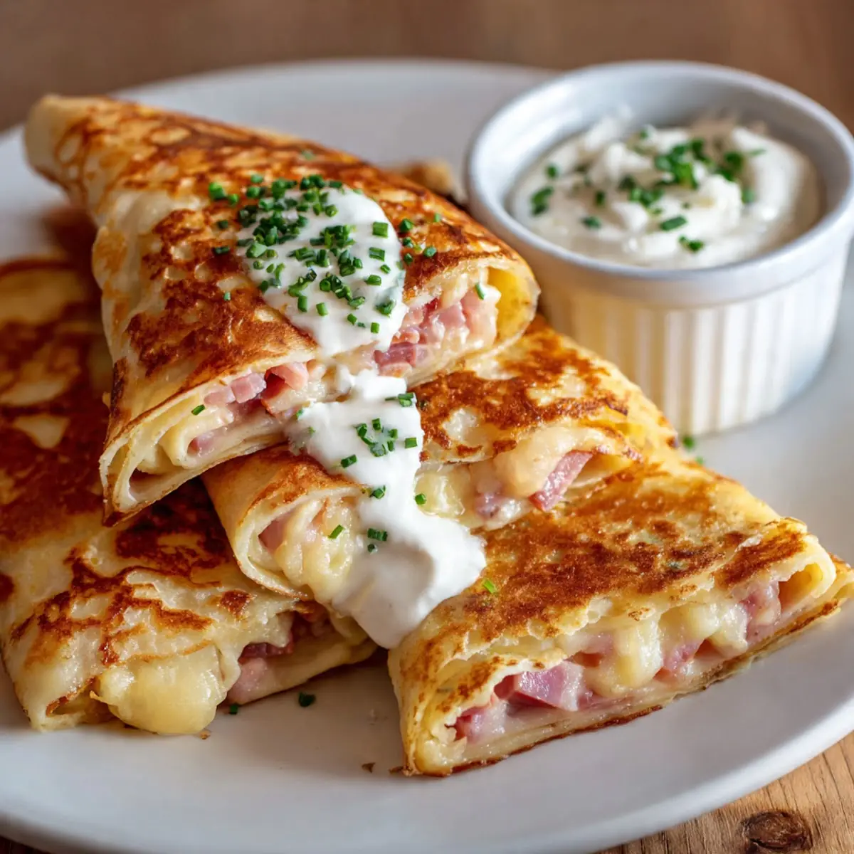 Ham & Cheese Crepe